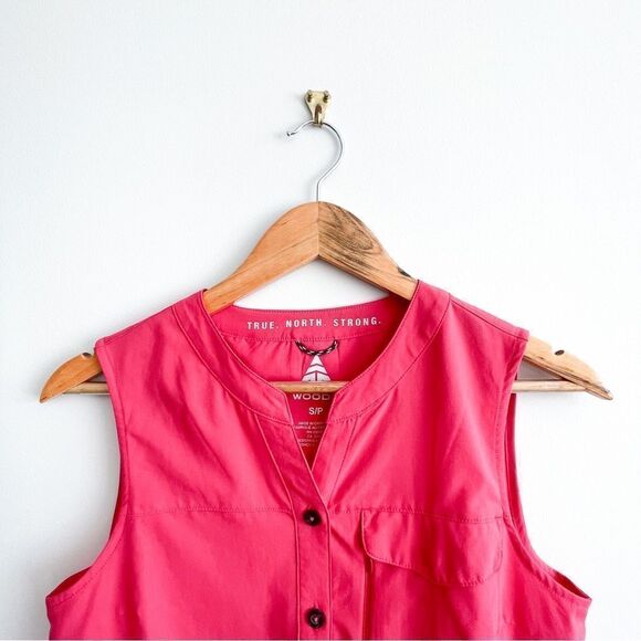 Woods Athletic Silver Tip Hiking Tank True North Strong Rose Red Women's S - Picture 3 of 7